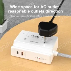 20W PD Quick Charger UK Power Strip