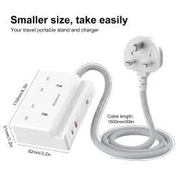 20W PD Quick Charger UK Power Strip