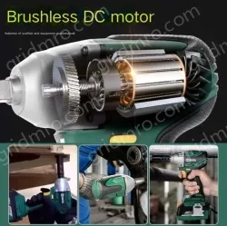 Electric wrenches Fast charging version 4.0Ah two-electric one-charge wrench + lithium hammer combination