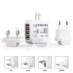 B2C hot sale Travel adapter multi socket for global use KRUSB-WLG3336B