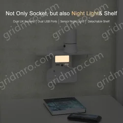 UK wall outlet extender