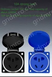 5-hole 10A panel Single panel without back box