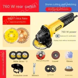 Decoration 760W rear switch stone cutting and grinding