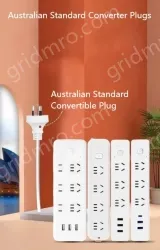 Australia Master switch 6 jacks+3USB Full length 1.8m
