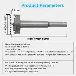 Woodworking hole opener 90mm