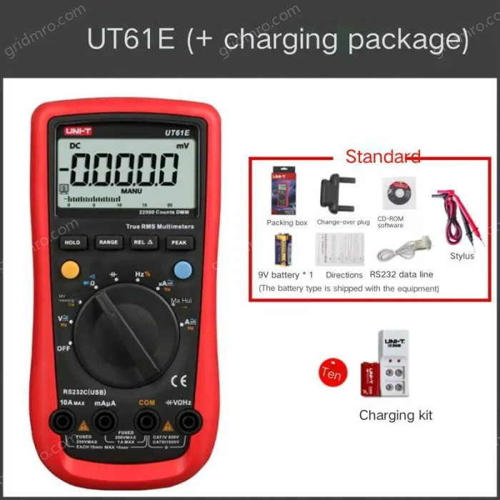 UT61E comes with a gift pack + charging set