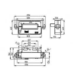 YDKR64 series,YDKF64-HTD-200 open hall DC sensor