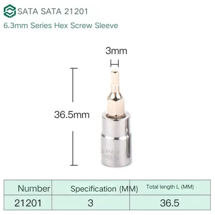 Xiaofei 3mm with a total length of 36.5mm-21201