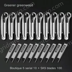 10 high-quality five consecutive shots + 5 alloy blades + 100 SK5 blades